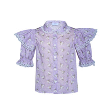 Load image into Gallery viewer, DANCING PETAL VIOLET BLOUSE